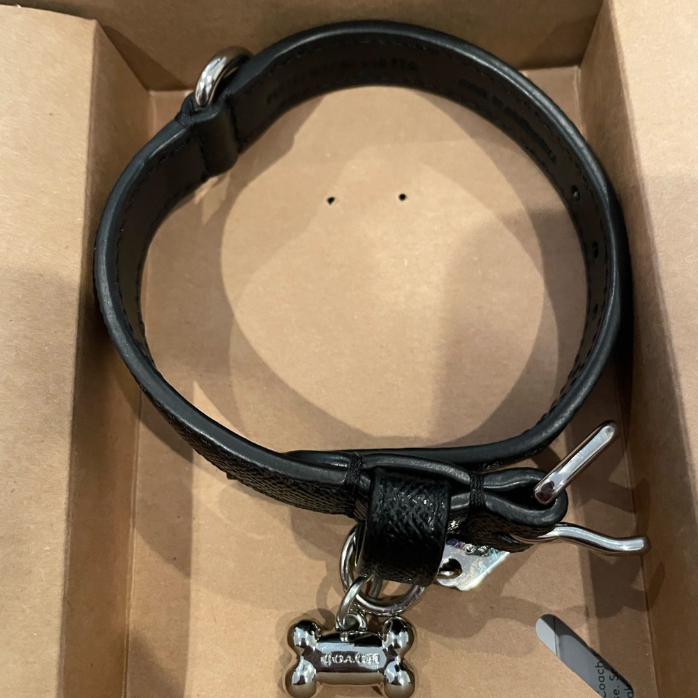 Coach Small Leather Pet Collar